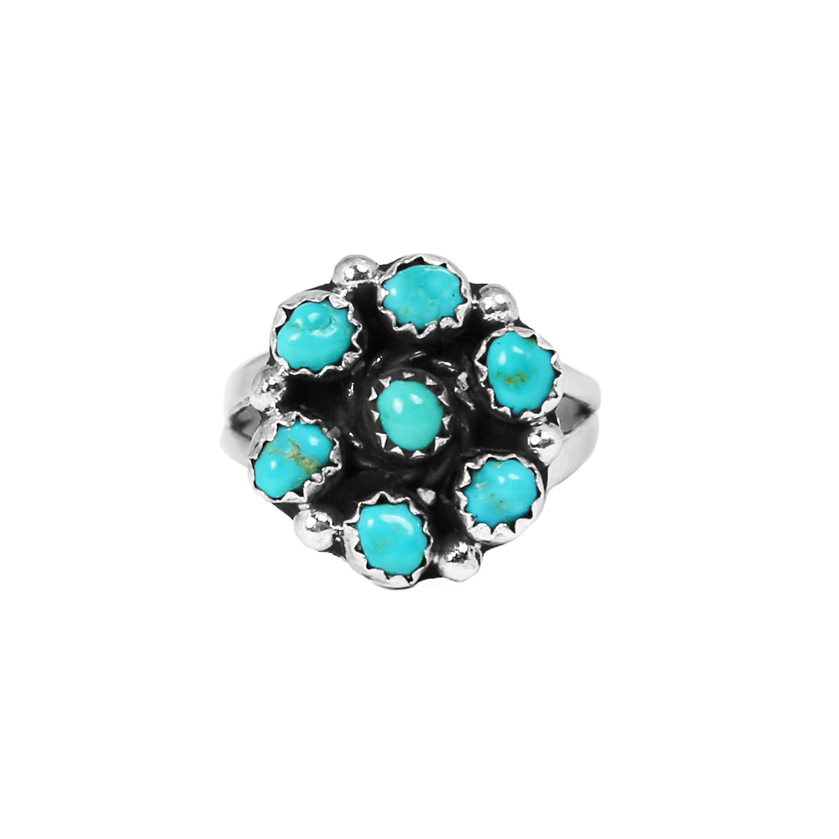 Freeform Turquoise Mini Cluster Ring – Native Co. Gallery, LLC
